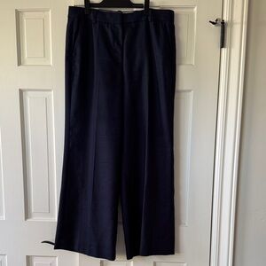 J. Crew Navy Linen Trousers